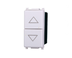 Doppio pulsante 16A Bianco Compatibile con Vimar® Plana