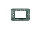 Supporto 3 posti in plastica Compatibile con Vimar® Plana