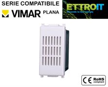 Suoneria 6A 220V Bianca Compatibile con Vimar® Plana
