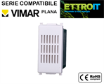 Suoneria 6A 220V Bianca Compatibile con Vimar® Plana