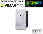 Sensore acustico Bianco Compatibile con Vimar® Plana