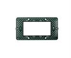 Supporto 4 Posti in Plastica Compatibile con Vimar® Plana