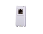 Presa Telefono RJ11 Bianca Compatibile con Vimar® Plana