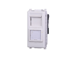 Presa Rete CAT5 RJ45 Bianca Compatibile con Vimar® Plana