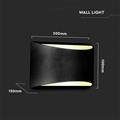 Lampada da Muro LED COB 10W 4000K Up&Down IP54