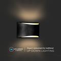Lampada da Muro LED COB 10W 4000K Up&Down IP54