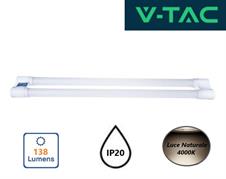 Plafoniera Doppio Tubo LED 18W Luce Naturale 4000K IP20 60cm