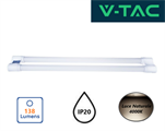 Plafoniera Doppio Tubo LED 18W Luce Naturale 4000K IP20 60cm