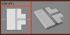 Giunto a T cartongesso per profili led striscia