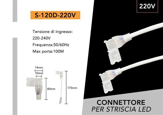 Adattatore di alimentazione striscia 220v 3535-120D kit 10pezzi