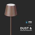 Lampada Touch Ricaricabile LED 4W Regolabile Luce Calda corten