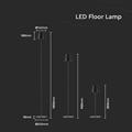 Lampada Touch Ricaricabile LED 4W Regolabile Luce Calda nera
