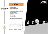 Faretti Orientabili in Metallo da Soffitto 4 Portafaretti GU10