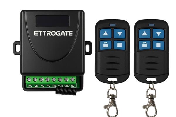Kit radio univ. 2 canali per automazione cancelli / luci / tende
