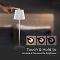 Lampada LED da Tavolo 2W Bianca ricarica wireless 3000K touch