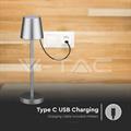 Lampada LED da Tavolo Ricaricabile 3W Touch Dimmerabile 3in1