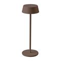Lampada LED da Tavolo 2W Colore Corten in Alluminio ricaricabile