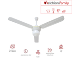 Agitatore da Soffitto con Portalampada E27 3 Pale 5 Velocità