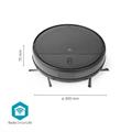 Robot Aspirapolvere e Lava Wi-Fi Smart con Base Ricarica