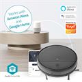 Robot Aspirapolvere e Lava Wi-Fi Smart con Base Ricarica