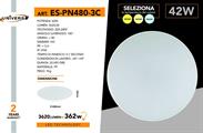 Plafoniera LED 42W Tonalità Luce 3in1 IP44
