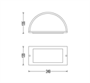 Applique Plafoniera con Portalampada E27 IP54