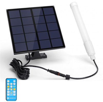 Tubo LED 50W Solare con Telecomando e Cavo 3 Metri Luce 3in1
