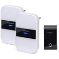 Campanello Senza Fili Wireless Trasmettitore e 2 Ricevitori IP44
