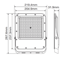 Faro Proiettore LED Chip OSRAM 100W 15000Lm 4000K IP66