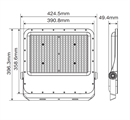 Faro Proiettore LED Chip OSRAM 300W 45000Lm 4000K IP66