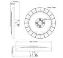 Lampada Lampione da Giardino LED 50W/70W/100W 3xCCT IP65