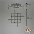 Plafoniera LED 14W Luce Calda 3000K 1400Lm IP20