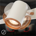Lampadario con 4 Attacchi GU10 Orientabili