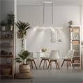 Lampadario con 4 Attacchi GU10 Orientabili