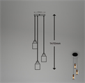 Lampadario con Portalampada E27 a Sospensione