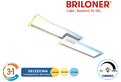 Plafoniera da Soffitto LED 45W Tonalità Luce 3in1 Dimmerabile