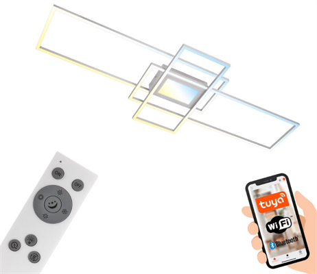 Plafoniera Smart LED 56W Tonalità Luce 3in1 Dimmerabile