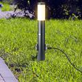 Paletto 60cm con Portalampada E27 Sensore PIR 2 Prese Schuko