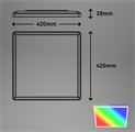 Plafoniera Slim 22W RGB+Luce Naturale 4000K