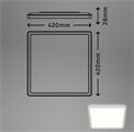 Plafoniera Slim 22W Luce Naturale 4000K