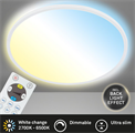 Plafoniera Slim 22W Tonalità Luce 3in1 Dimmerabile