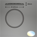 Plafoniera Slim 22W Tonalità Luce 3in1 Dimmerabile