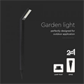 Lampada Solare LED 1,7W da Giardino con Picchetto e Supporto