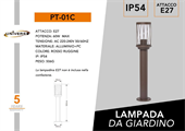 Paletto da Giardino con Attacco E27