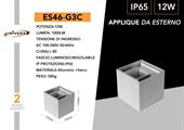 Applique a Muro da Esterno Doppia Emissione LED 12W Luce 3in1