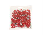 Tubetto Terminale Isolato per Cavi da 1,5mm Confezione 100pz