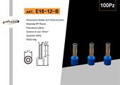 Tubetto Terminale Isolato per Cavi da 16mm Confezione 100pz