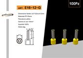 Tubetto Terminale Isolato per Cavi da 16mm Confezione 100pz