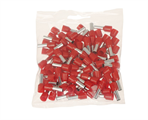 Tubetto Terminale Isolato per Cavi da 2.5mm Confezione 100pz
