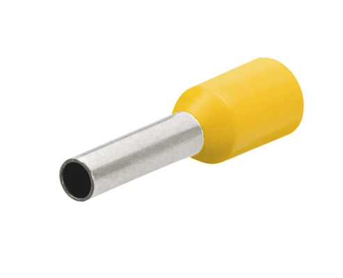 Tubetto Terminale Isolato per Cavi da 4mm Confezione 100pz